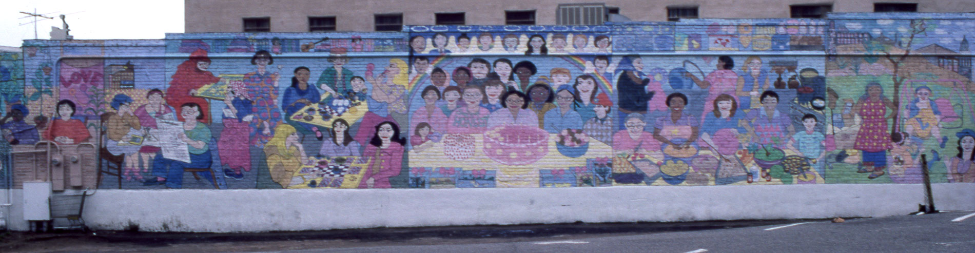 12 by 80 foot mural at the Downtown Women’s Center, by Ann Wolken